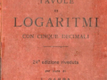 TAVOLE LOGARITMICHE E TRIGONOMETRICHE Immagine 1