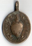 MEDAGLIE CON SACRO CUORE DI CRISTO E SACRAMENTI Immagine 6