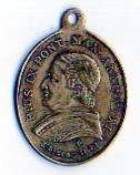 MEDAGLIA RICORDO DI PAPA PIO IX Immagine 5