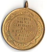 MEDAGLIA DI SAN FRANCESCO Immagine 2