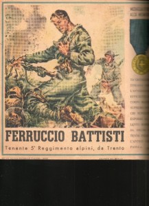 DOCUMENTI MILITARI, MEDAGLIA A FERRUCCIO BATTISTI, ... Immagine 3