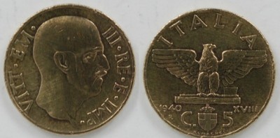 MONETE METALLICHE DEL REGNO D'ITALIA DEL'900 FASCISTA Immagine 4