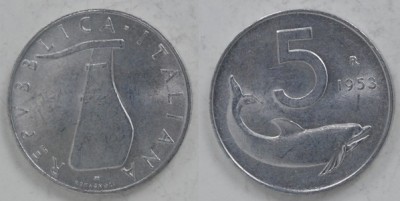 MONETE METALLICHE DELLA REPUBBLICA ITALIANA DA 1 A 100 LIRE Immagine 7