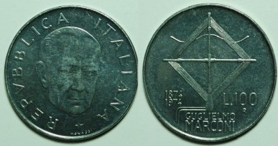 MONETE METALLICHE DELLA REPUBBLICA ITALIANA DA 1 A 100 LIRE Immagine 17