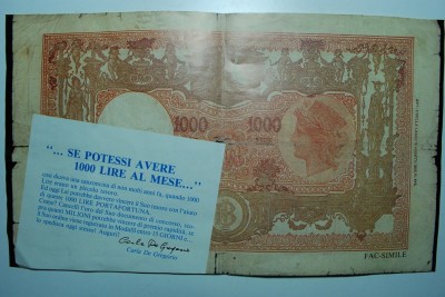 MONETE CARTACEE DELLA REPUBBLICA ITALIANA Immagine 10